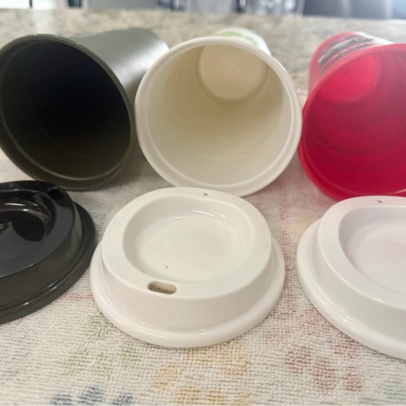 Starbucks Red Cups Coffee Lot Holidays + w/Lids - Picture 5 of 6